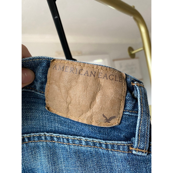 Vintage American Eagle Original Straight Jeans 29x30 Classic Blue Wash Denim Y2K - Picture 9 of 9